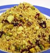 Couscous with Orange Zest, Dried Cherries, Cilantro, and Pistachios (V/VG/Freezable)