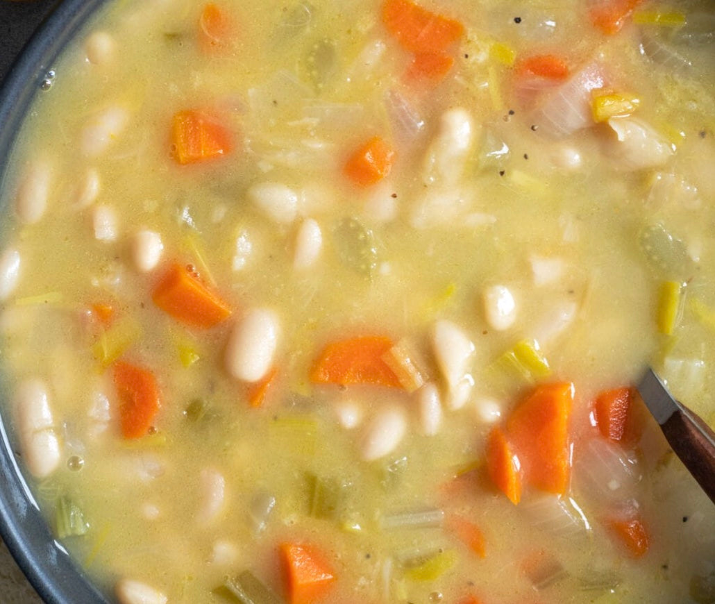 Fasolatha, Greek White Bean soup (V/VG/GF/Freezable)