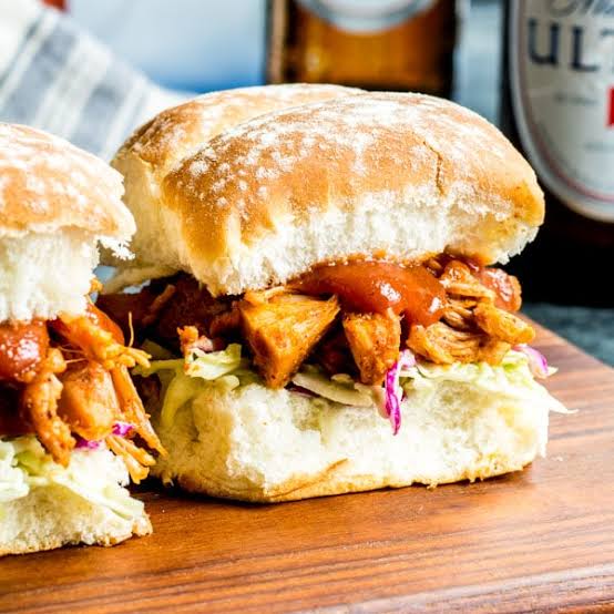 Vegan Jackfruit "Pulled Pork" Sliders (3 sliders) -GFO/VG/V