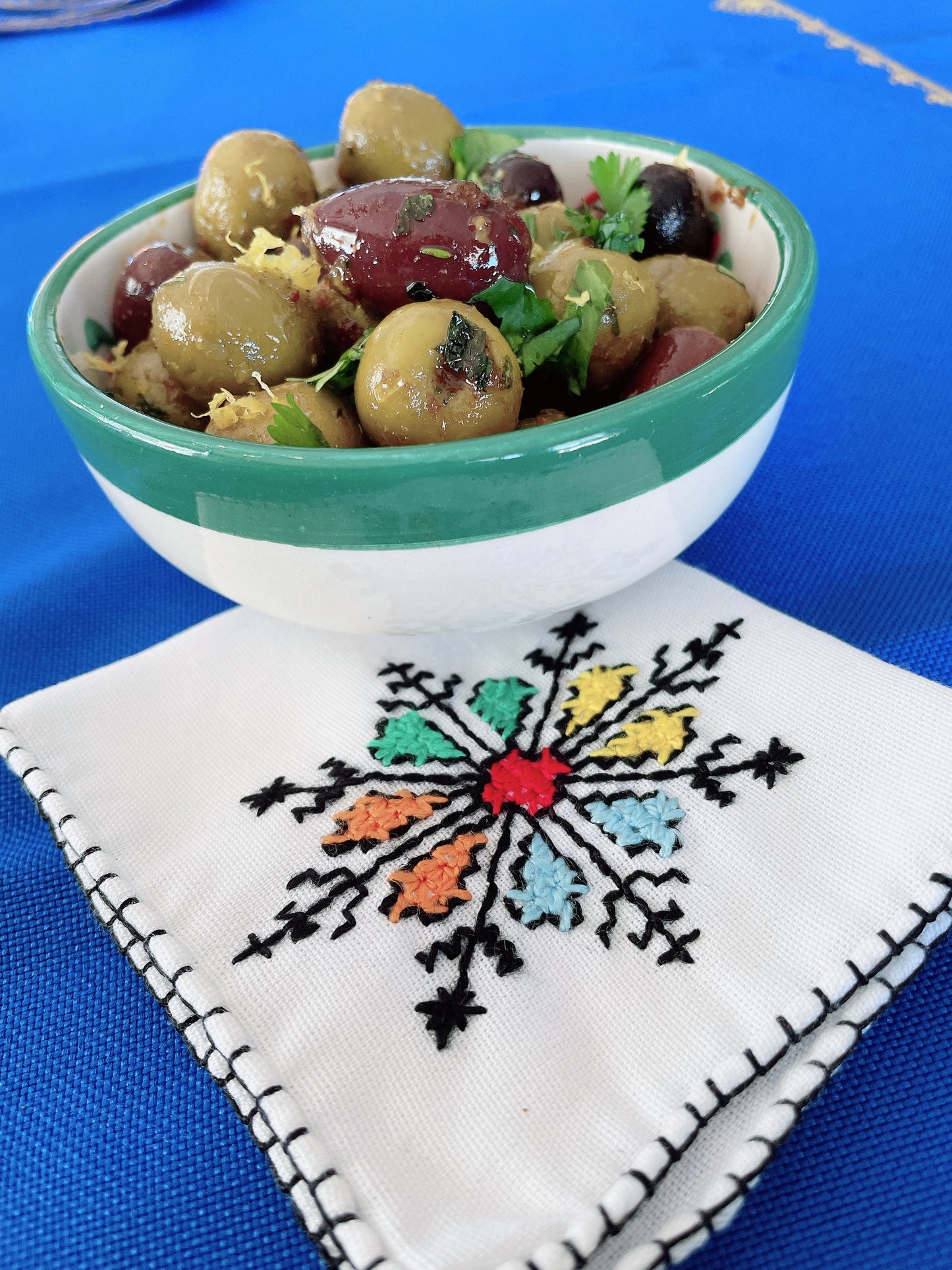 Warmed Olives in Spices and Herbs (GF/V/VG)