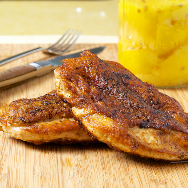 Pan Seared Lemon Chicken with Z'atar (GF/Freezable)