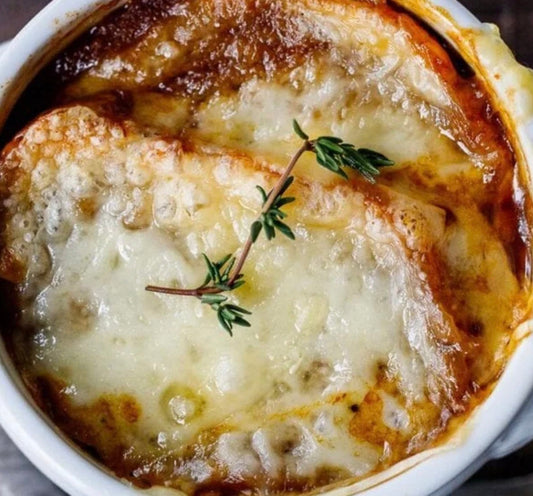 French Onion Soup Only - No croutons or cheese provided (GF/Frozen)