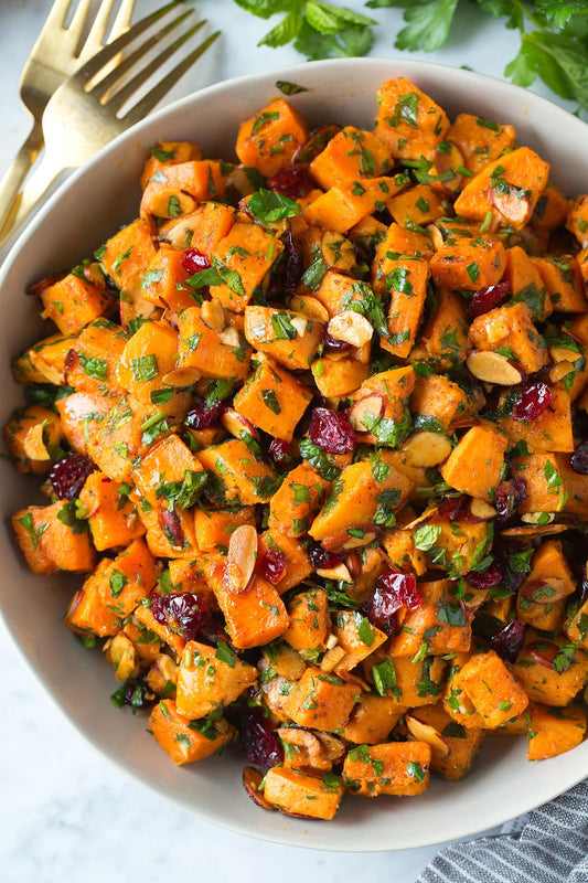 Moroccan Sweet Potato Salad (V/VG/GF)