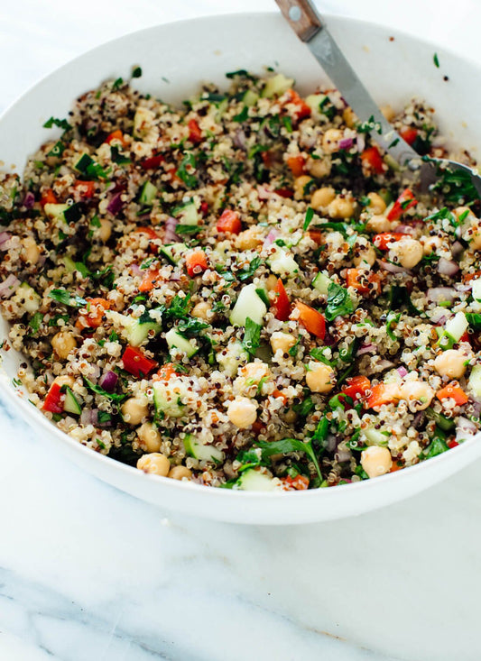 Roasted Veggie Quinoa Salad (V/VG/GF)
